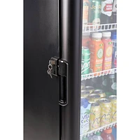 Premium Levella Cu. Ft. Black Vertical Display Refrigerator | Electronic Express