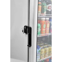 Premium Levella Cu. Ft. Silver Vertical Display Refrigerator | Electronic Express