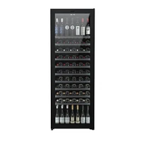 Vintec 201 Bottle Black Single/Multi-Temp Wine Cabinet  | Electronic Express