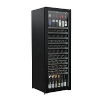 Vintec 201 Bottle Black Single/Multi-Temp Wine Cabinet  | Electronic Express