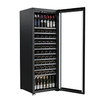 Vintec 201 Bottle Black Single/Multi-Temp Wine Cabinet  | Electronic Express