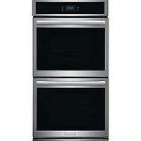 Frigidaire 27 Inch Stainless Built-In Double Electric Wall Oven  | Electronic Express