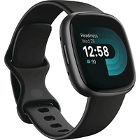 Fitbit Versa 4 Fitness Smartwatch - Black Graphite | Electronic Express