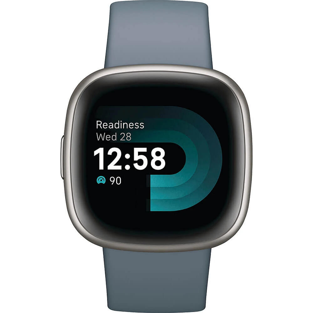 Fitbit Versa 4 Fitness Smartwatch - Waterfall Blue | Electronic Express