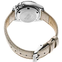 Seiko 5 Womens Sports Collection Watch - Beige Leather | Electronic Express