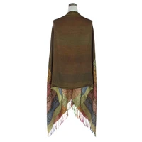 ORIGINAL USA Two Sides Long Paisley Pashmina - Olive Brown | Electronic Express