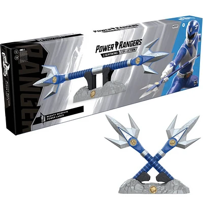 Hasbro Power Rangers Lightning Collection Might Morphin Blue Ranger Power Lance | Electronic Express
