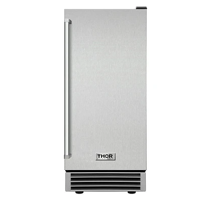 Thor Kitchen 15 Inch Stainless Steel Built-In Ice Maker | Electronic Express