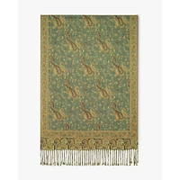 ORIGINAL USA Floral Paisley Pashmina - Green  | Electronic Express