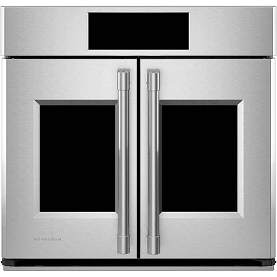 Monogram 30 Inch Stainless Steel Built-In Single Electric Convection Wall Oven | Electronic Express