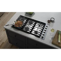 Jenn-Air 36 Inch Stainless Steel Gas Cooktop | Electronic Express