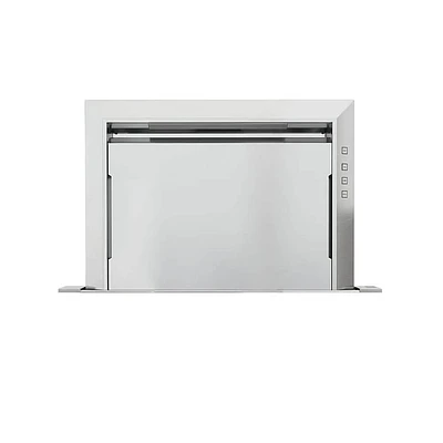 Zephyr 30 Inch Lift Telescopic Downdraft System Body Only Stainless Steel | Electronic Express