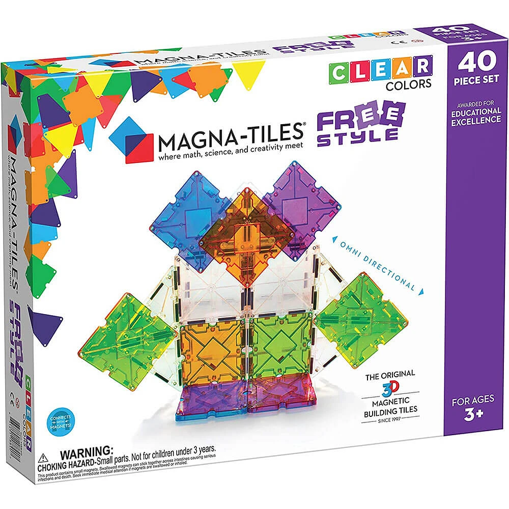 Magna-Tiles Freestyle 40-Piece Set | Electronic Express