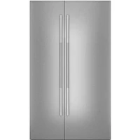 Jenn-Air 48 inch RISE Fully Integrated Stainless Built-In Side-By-Side Refrigerator Panel Kit | Electronic Express