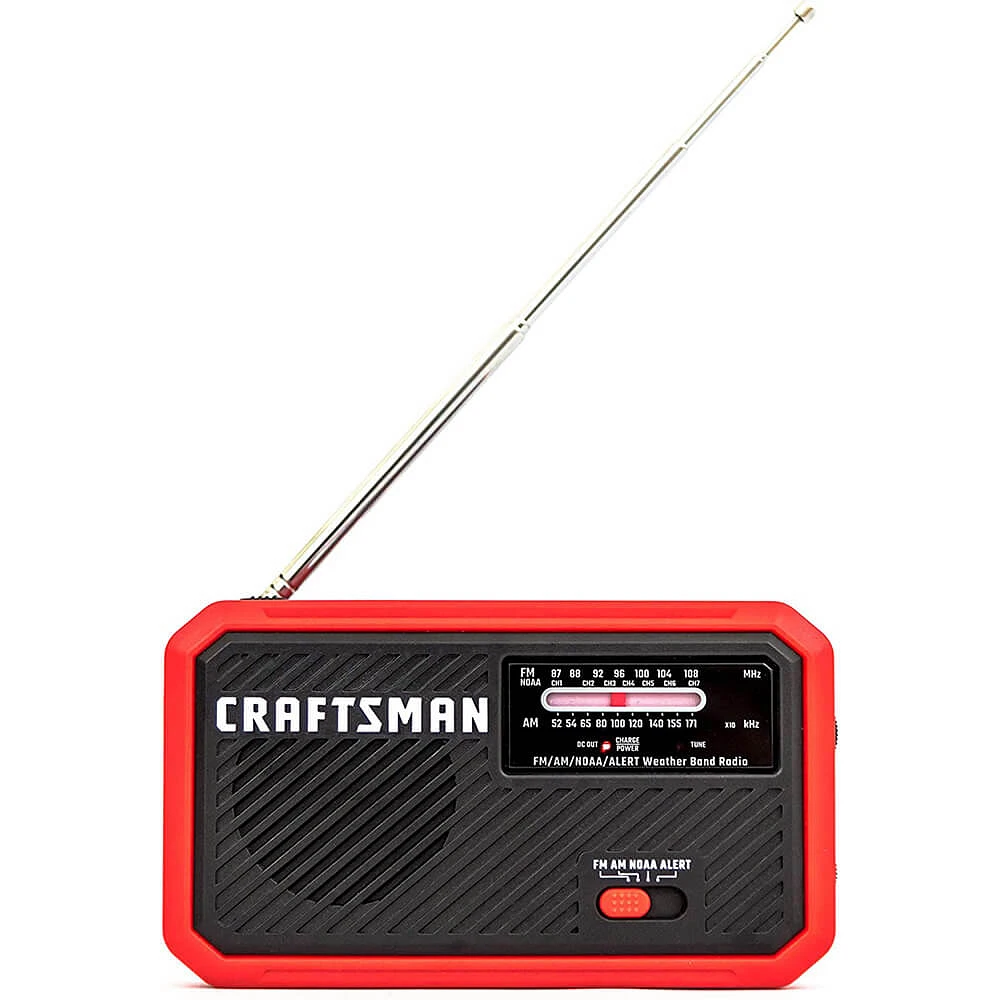 Craftsman Emergency Weather Alert Radio with Battery Backup  | Electronic Express