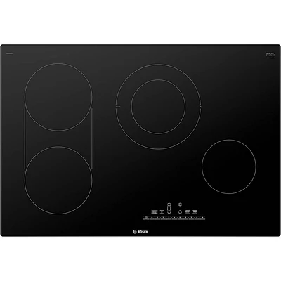 >Bosch 30 Inch Black 4 Burner Built-In Electric Cooktop | Electronic Express