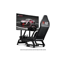 Next Level Racing F-GT Simulator Cockpit and Monitor Stand Bundle | Electronic Express