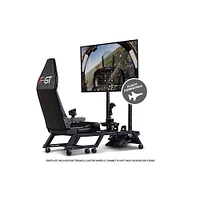 Next Level Racing F-GT Simulator Cockpit and Monitor Stand Bundle | Electronic Express