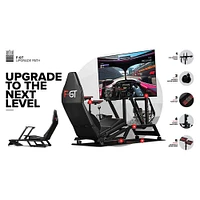 Next Level Racing F-GT Simulator Cockpit and Monitor Stand Bundle | Electronic Express