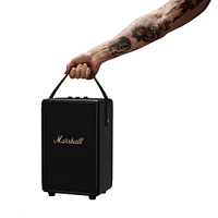 Marshall Tufton Portable Bluetooth Speaker - Black/Brass | Electronic Express