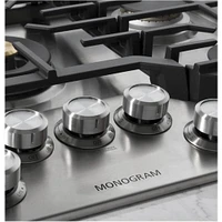 Monogram 30 Inch Stainless Steel Built-in 5 Burner Gas Cooktop  | Electronic Express