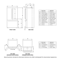 Monogram 23.1 Cu. Ft. Stainless Steel Counter-Depth French-Door Refrigerator | Electronic Express