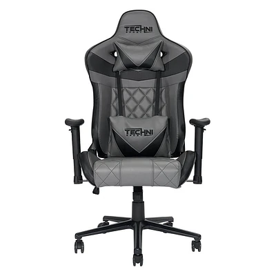 RTA Products Techni Sport XL Gray Ergonomic Gaming Chair | Electronic Express