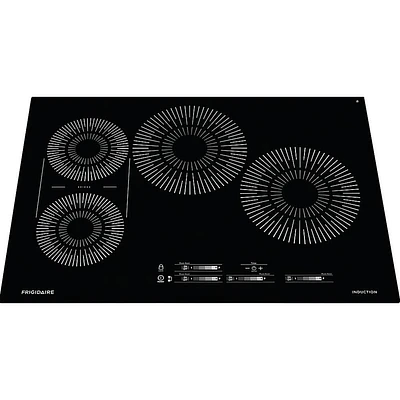 Frigidaire 30 Inch Black 4 Burner Induction Cooktop | Electronic Express