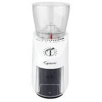 Capresso Infinity Plus White Conical Coffee Grinder | Electronic Express