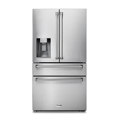 Thor Kitchen 21.6 Cu. Ft. Stainless Steel French Door Counter Depth Refrigerator | Electronic Express
