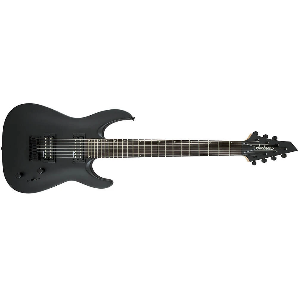 Jackson Dinky Arch Top JS22-7 DKA HT 7 String Electric Guitar - Satin Black | Electronic Express