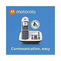 Motorola DECT 6.0 Digital Cordless Phone with Answering Machine - 4 Pack | Electronic Express