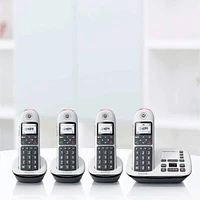 Motorola DECT 6.0 Digital Cordless Phone with Answering Machine - 4 Pack | Electronic Express