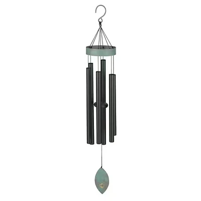 Regal 40 in. Patina Breeze Black Wind Chime | Electronic Express