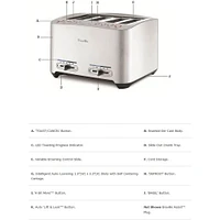 Breville Die-Cast 4-Slice Smart Toaster | Electronic Express