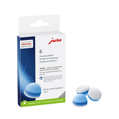 Jura 3 Phase Cleaning Tablets - 6 Pack | Electronic Express
