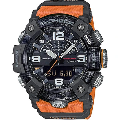 Casio G-Shock Master of G Mudmaster Sports Watch - Black/Orange | Electronic Express