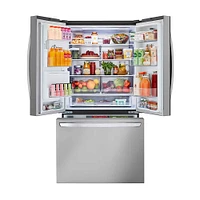 LG 25.5 Cu. Ft. Stainless Steel French Door Smart Refrigerator | Electronic Express