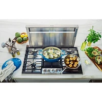 Thermador 36 inch Stainless Steel Telescopic Downdraft System | Electronic Express