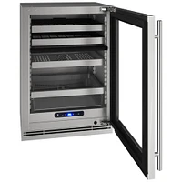 U-Line 24 inch Dual-Zone Beverage Center - Stainless Steel | Electronic Express