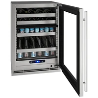 U-Line 24 inch Dual-Zone Beverage Center - Stainless Steel | Electronic Express