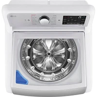 LG 5.5 Cu. Ft. White Top Load Smart HE Washer | Electronic Express
