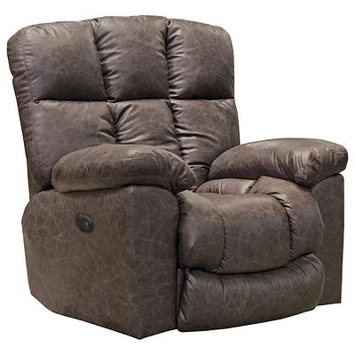 Catnapper Mayfield Casual Power Rocker Recliner - Graphite | Electronic Express