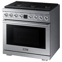 Dacor 5.9 Cu. Ft. Silver Stainless Steel Transitional Gas Range | Electronic Express