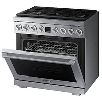 Dacor 5.9 Cu. Ft. Silver Stainless Steel Transitional Gas Range | Electronic Express