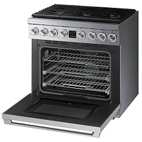 Dacor 5.9 Cu. Ft. Silver Stainless Steel Transitional Gas Range | Electronic Express