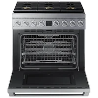 Dacor 5.9 Cu. Ft. Silver Stainless Steel Transitional Gas Range | Electronic Express