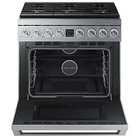 Dacor 5.9 Cu. Ft. Silver Stainless Steel Transitional Gas Range | Electronic Express