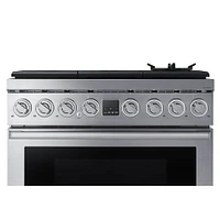 Dacor 5.9 Cu. Ft. Silver Stainless Steel Transitional Gas Range | Electronic Express