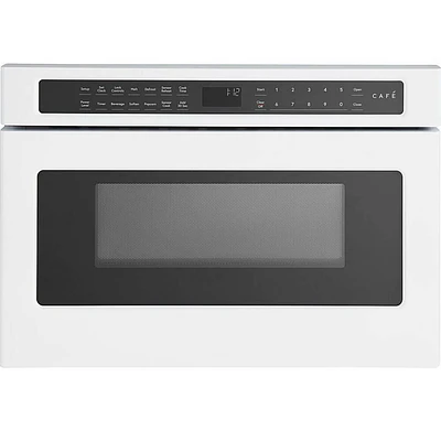 Cafe 1.2 Cu. Ft. Matte White Built-In Drawer Microwave | Electronic Express